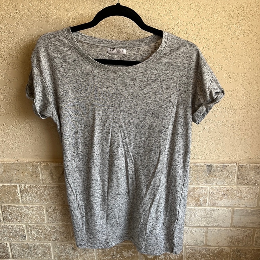 Awake Tshirt Size L Heather Gray